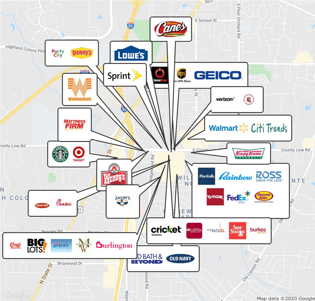 Centre Park: 1060 E County Line Rd, Ridgeland, MS 39157